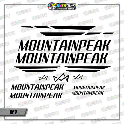 MOUNTAINPEAK BIKE DECALS ( VINYL CUT-OUT STICKER DECALS )【Stickaboss】
