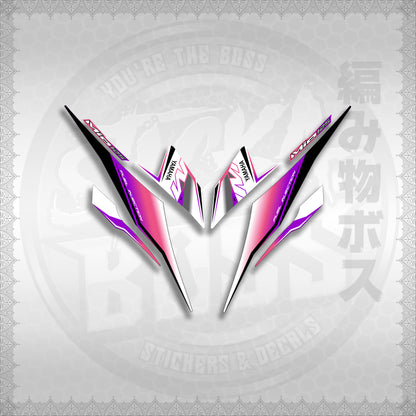 STICKER DECALS for MIO I 125 M3 (MIISTMOFOWH) By STICKABOSS (SOFIE LAMINATED WATERPROOF)