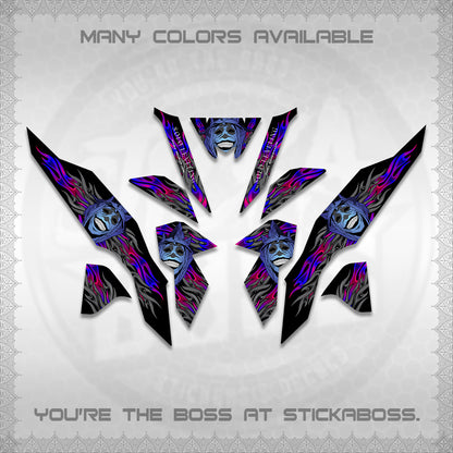 CLICK V3 DECALS (SoloLevelingSmiley Design) STICKER DECALS By STICKABOSS
