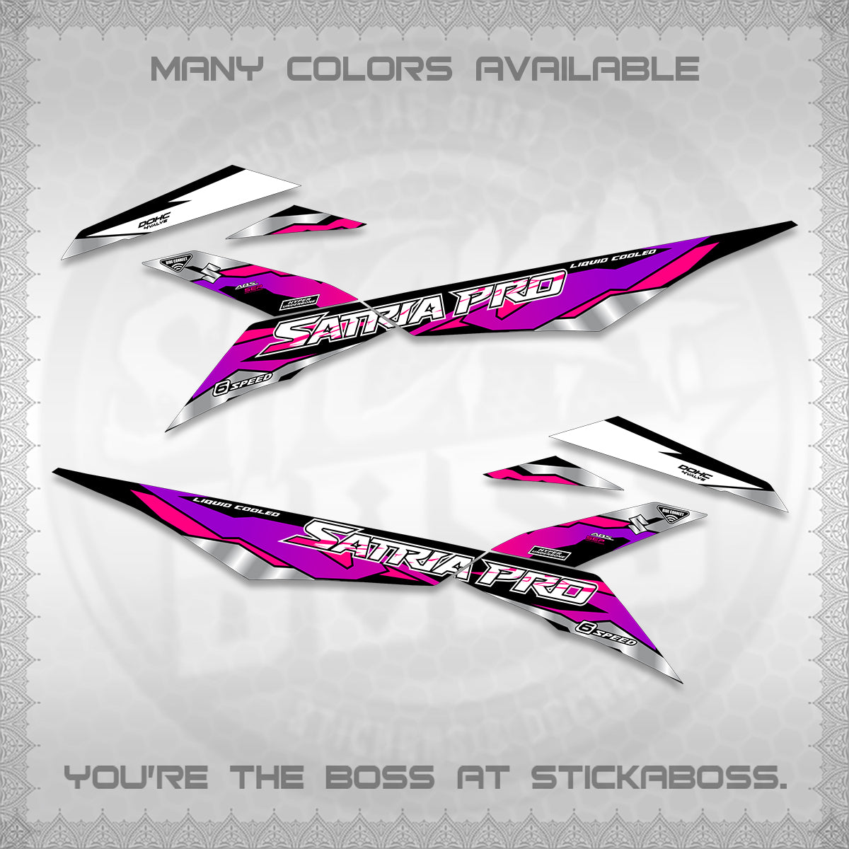 RAIDER PRO SATRIA DECALS (2026 NTN N19) STICKER DECALS BY STICKABOSS (Copy)