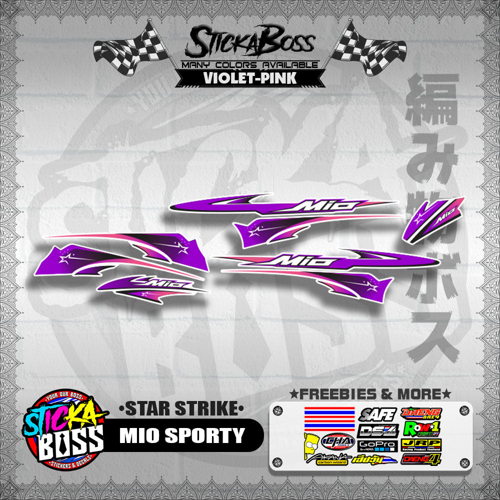 MIO SPORTY DECALS ( STAR STRIKE )【WITH FREEBIES】