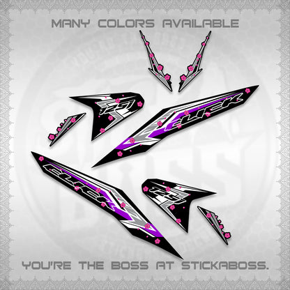 CLICK V2 VARIO DECALS (MOTIF POLET SAKURA DESIGN)STICKER DECALS By STICKABOSS