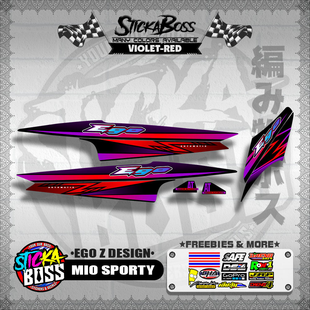 MIO SPORTY DECALS ( EGO Z DESIGN )【WITH FREEBIES】