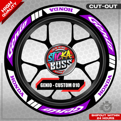 GENIO MAG STICKER SET ( 2 MAGS ) - CUSTOM 010 | VINYL WATERPROOF CUT-OUT DECALS