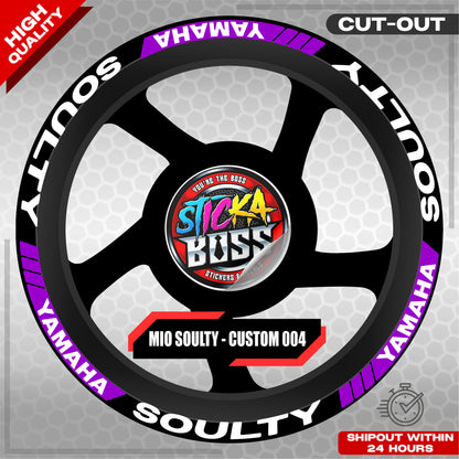MIO SOULTY MAG STICKER SET ( 2 MAGS ) - CUSTOM 004 | VINYL WATERPROOF CUT-OUT DECALS