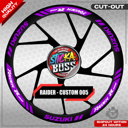 RAIDER R150 MAGS STICKER SET ( 2 MAGS ) - CUSTOM 005 | VINYL WATERPROOF CUT-OUT DECALS