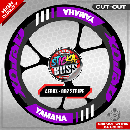 AEROX MAG STICKER SET ( 2 MAGS ) - 002 STRIPE | VINYL WATERPROOF CUT-OUT DECALS
