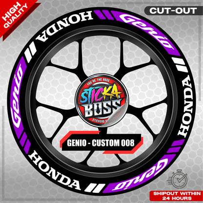 GENIO MAG STICKER SET ( 2 MAGS ) - CUSTOM 008 | VINYL WATERPROOF CUT-OUT DECALS