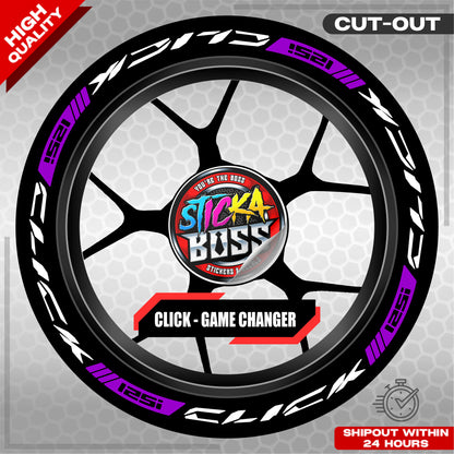 CLICK 125 MAG STICKER SET  ( 2 MAGS ) - GAME CHANGER | VINYL WATERPROOF CUT-OUT DECALS