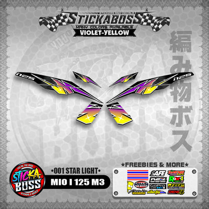 MIO I 125 M3 STICKER DECALS ( 001 STAR LIGHT )【WITH FREEBIES】