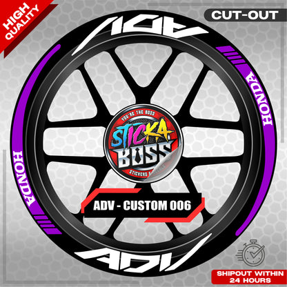 ADV 150 / 160 MAG STICKER SET ( 2 MAGS ) - CUSTOM 006 | VINYL WATERPROOF CUT-OUT DECALS