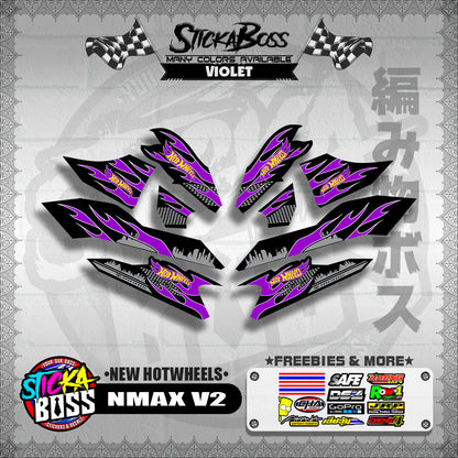 NMAX V2 DECALS ( NEW HOTWHEELS )【WITH FREEBIES】
