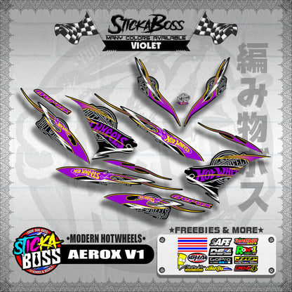 AEROX V1 DECALS ( MODERN HOTWHEELS )【WITH FREEBIES】