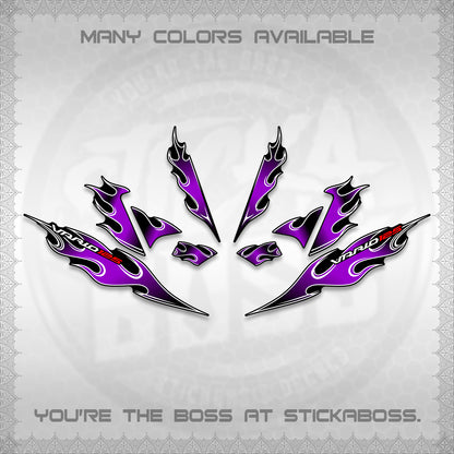 CLICK 125 V4 VARIO DECALS (2026 MOTIF FLAME 1 TONE)STICKER DECALS By STICKABOSS