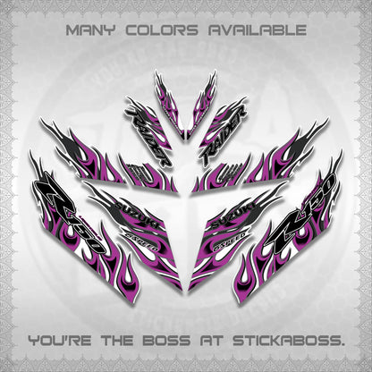 RAIDER 150 Fi FOR WHITE DECALS (API TERBARU VIRAL ELEGAN)STICKER DECALS BY STICKABOSS