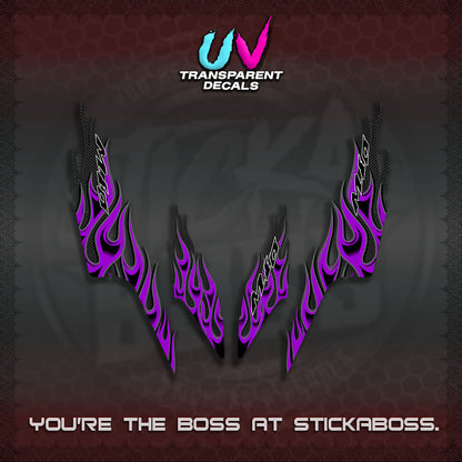 【PREMIUM UV PRINT】TRANSPARENT MIO SPORTY/ SMILEY  DECALS (MOTIF API NEW TERBARU VIRAL)By STICKABOSS