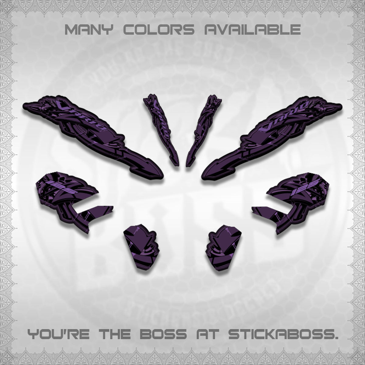 CLICK V3 STRIPING VARIO DECALS (GRAPHITY ARROW DESIGN)STICKER DECALS BY STICKABOSS