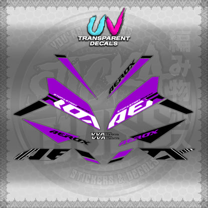 【PREMIUM UV PRINT】TRANSPARENT AEROX V3 ALPHA TURBO INDO (AV3SODE25)【WITH FREEBIES】