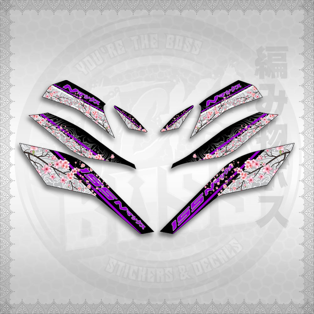STICKER DECALS for NMAX V3 TURBO INDO (NV3SAIN) By STICKABOSS (SOFIE LAMINATED WATERPROOF)