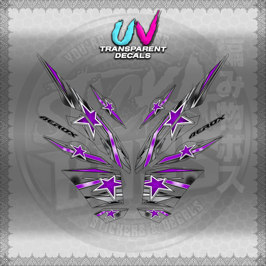 【PREMIUM UV PRINT】TRANSPARENT AEROX V3 ALPHA TURBO INDO (AV3LESTSE)【WITH FREEBIES】