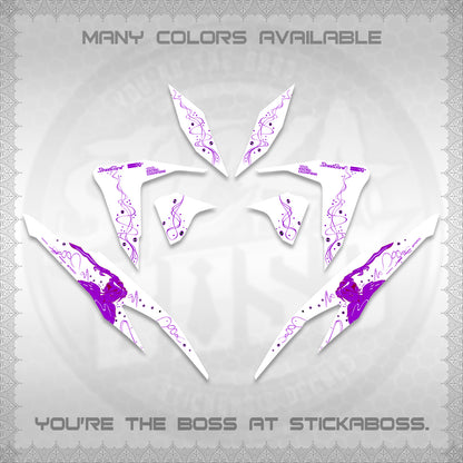 CLICK V2 FOR WHITE DECALS (2026 2F2F SWIRL DESIGN) STICKER KITS BY STICKABOSS