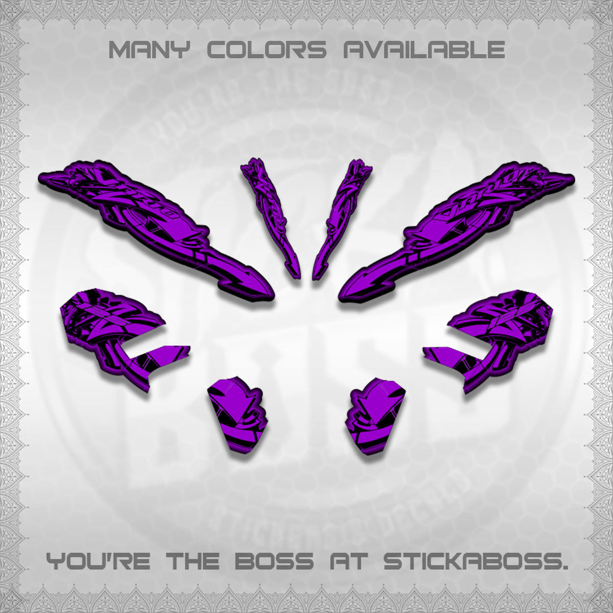 CLICK V3 STRIPING VARIO DECALS (GRAPHITY ARROW DESIGN)STICKER DECALS BY STICKABOSS