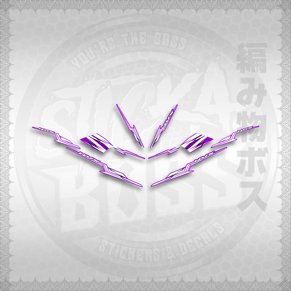 STICKER DECALS for AEROX 155 V1 THAI (AV1STOLTHST) By STICKABOSS (SOFIE LAMINATED WATERP