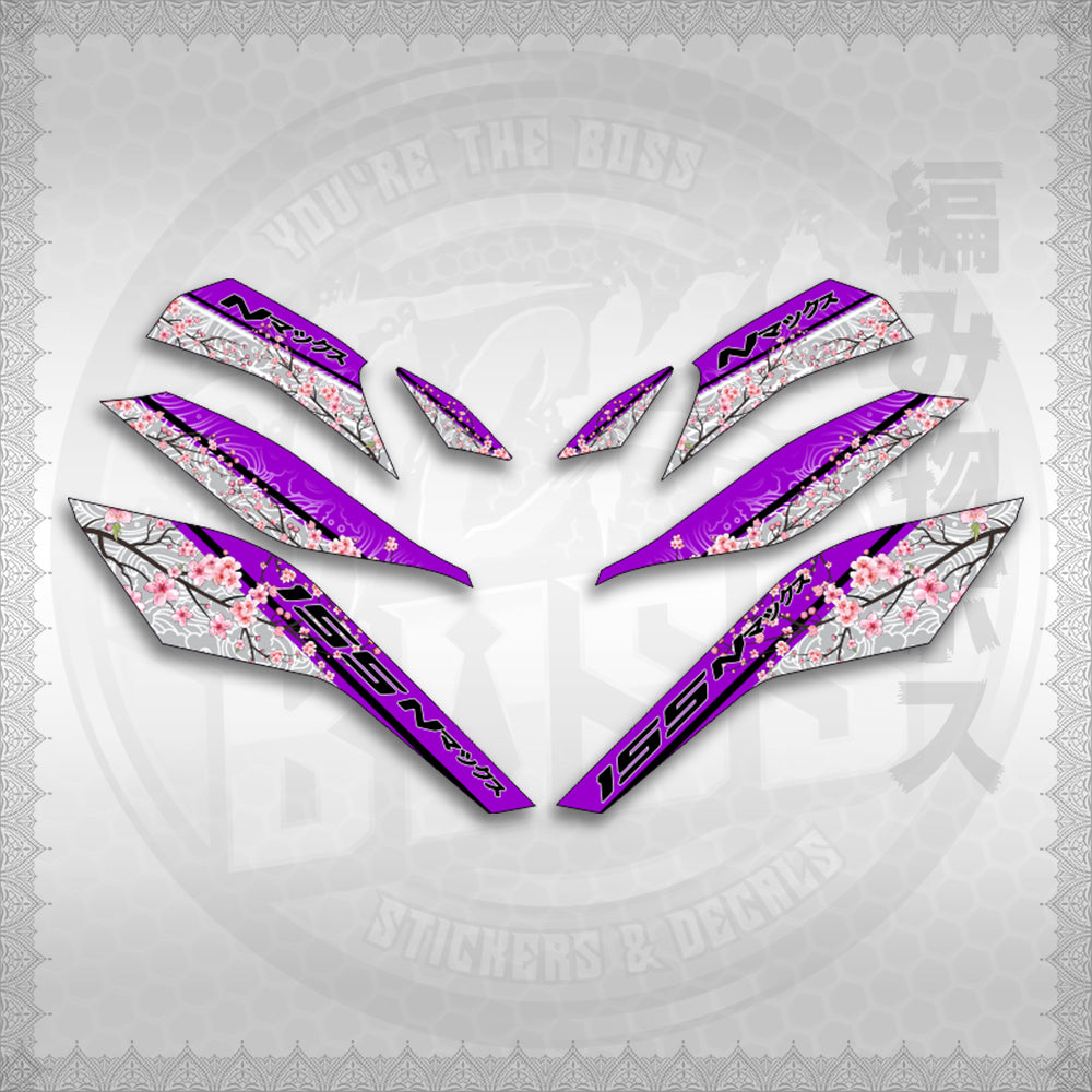 STICKER DECALS for NMAX V3 TURBO INDO (NV3SAIN) By STICKABOSS (SOFIE LAMINATED WATERPROOF)