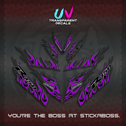 【PREMIUM UV PRINT】TRANSPARENT RAIDER 150 Fi DECALS(API TERBARU VIRAL ELEGAN)STICKER By STICKABOSS