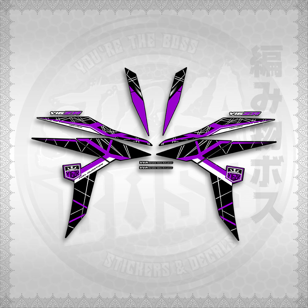 STICKER DECALS for SNIPER 155 MALAYSIAN (S155MICIY16) By STICKABOSS (SOFIE LAMINATED WATERPROOF)