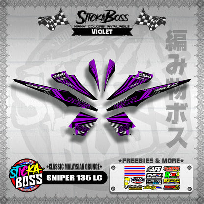 SNIPER 135 LC DECALS ( CLASSIC MALAYSIAN GRUNGE )【WITH FREEBIES】