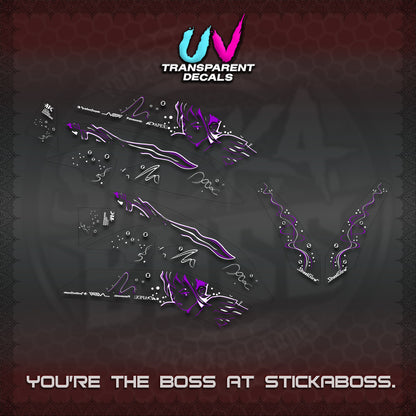 NMAX V2 UV TRANSPARENT DECALS (2026 2F2F DESIGN)STICKER DECALS By STICKABOSS