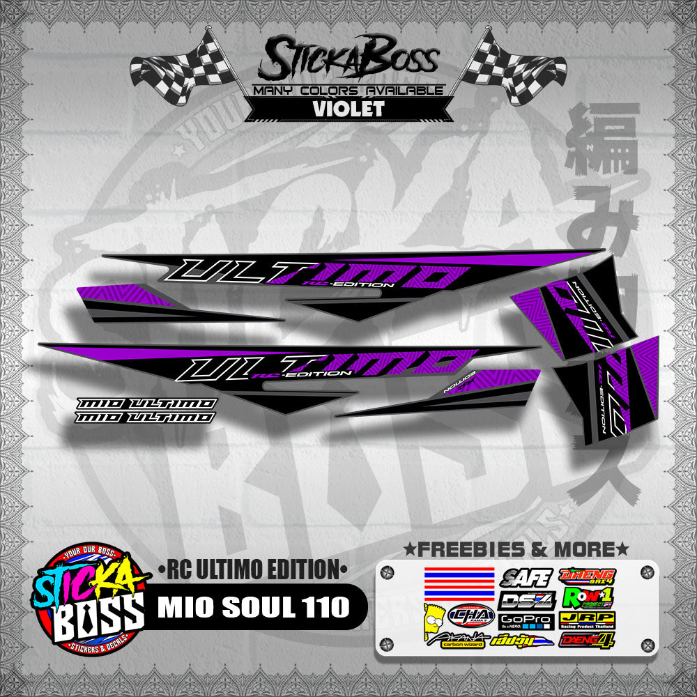 MIO SOUL 110 DECALS ( RC ULTIMO EDITION )【WITH FREEBIES】