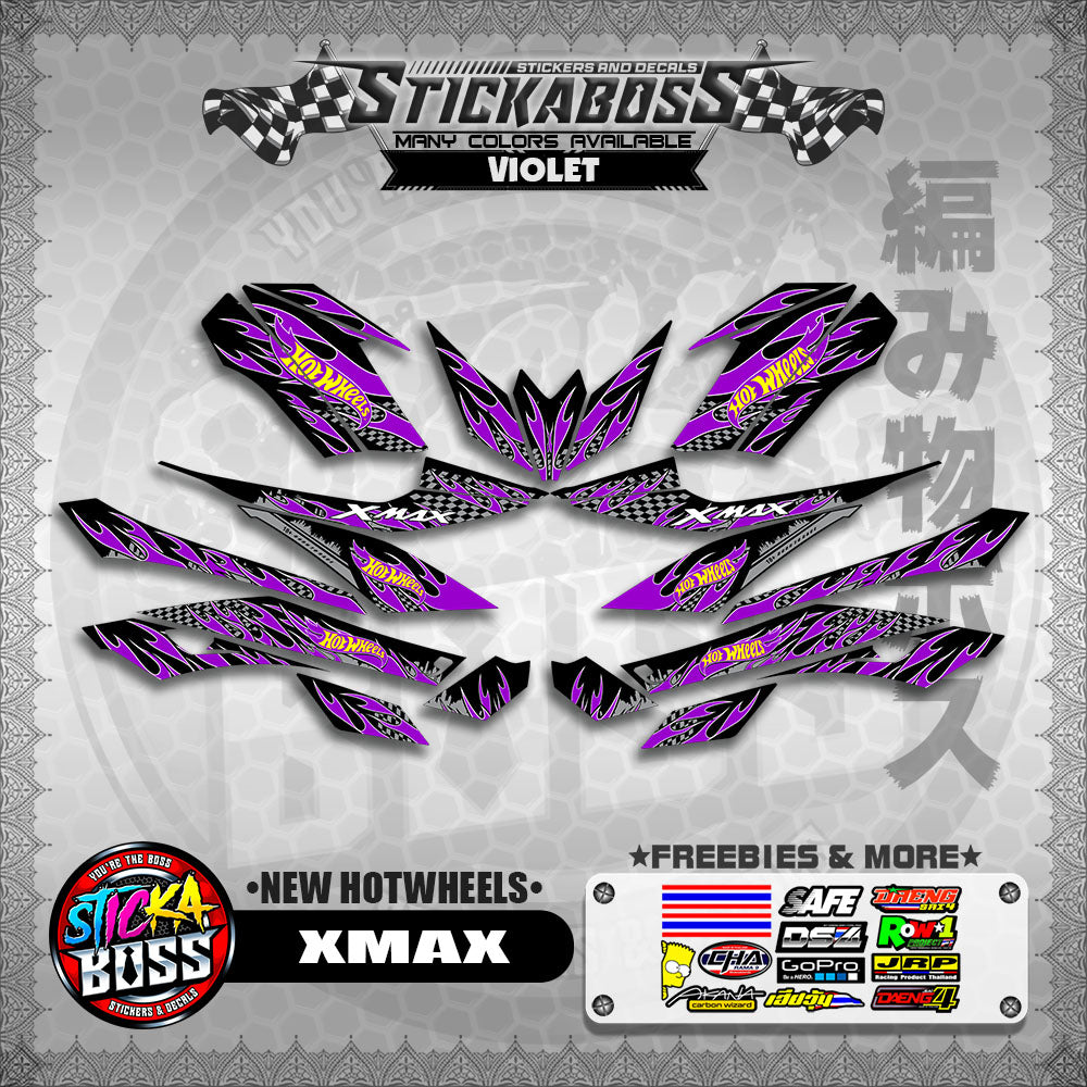 XMAX DECALS ( NEW HOTWHEELS )【WITH FREEBIES】