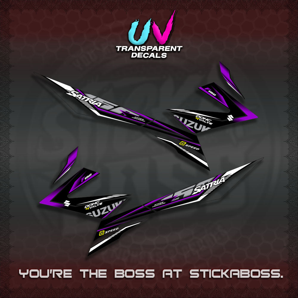 【PREMIUM UV PRINT】TRANSPARENT RAIDER 150 Fi SATRIA DECALS (2026 NTN N10)STICKER By STICKABOSS