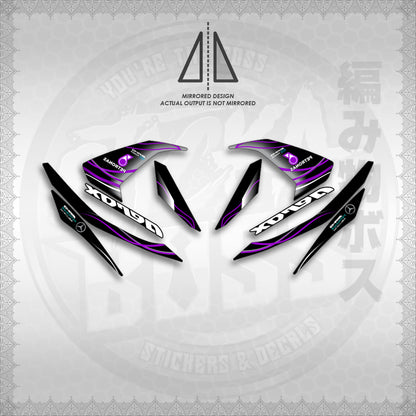 STICKER DECALS for AEROX 155 V1 (AV1MOLIPE) By STICKABOSS (SOFIE LAMINATED WATERPROOF)