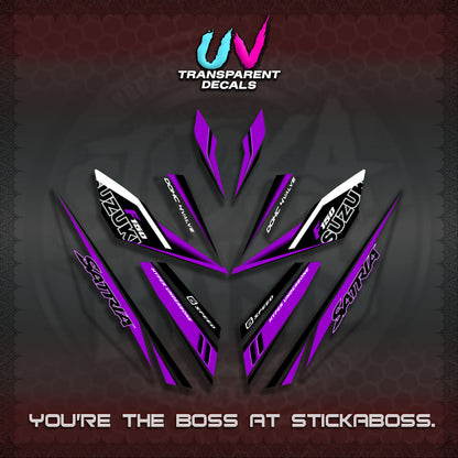 【PREMIUM UV PRINT】TRANSPARENT RAIDER 150 Fi SATRIA DECALS (2026 NTN N22)STICKER By STICKABOSS