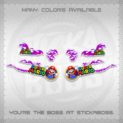 FAZZIO FOR WHITE DECALS (FLAMES 02 SUPER-M MOTIF) STICKER KITS BY STICKABOSS