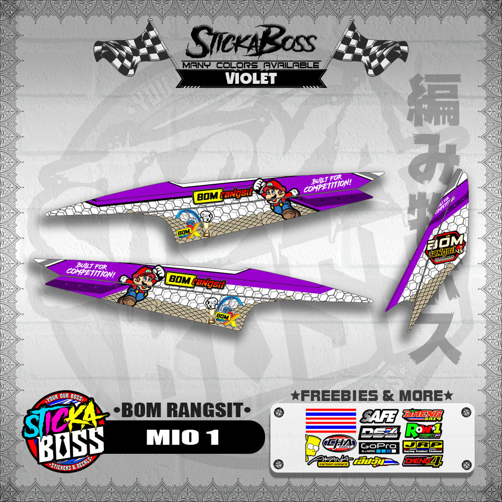 MIO 1 INDO DECALS ( BOM RANGSIT )【WITH FREEBIES】