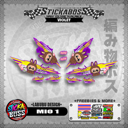 MIO 1 STICKER DECALS ( LABUBU DESIGN )【WITH FREEBIES】