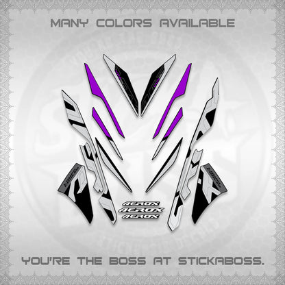 AEROX V3 ALPHA TURBO STOCK DECALS (STOCK DESIGN 2026)STICKER DECALS By STICKABOSS