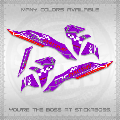 CLICK V3 DECALS (2026 TRC RACING DESIGN)STICKER DECALS By STICKABOSS