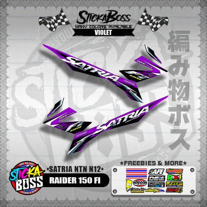 RAIDER 150 FI DECALS ( SATRIA NTN N12 )【WITH FREEBIES】