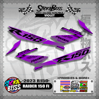 RAIDER 150 Fi DECALS ( 2023 R150 )【WITH FREEBIES】