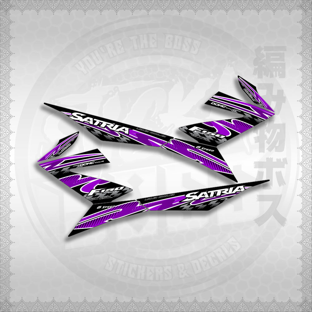 STICKER DECALS for RAIDER 150 FI (RFISATHMATH02) By STICKABOSS (SOFIE LAMINATED WATERPROOF)