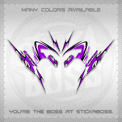 CLICK 125 V3 VARIO STRIPING FOR WHITE DECALS (2026 NEW LED DESIGN) STICKER KITS By STICKABOSS