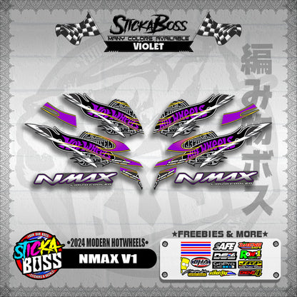 NMAX V1 DECALS ( 2024 MODERN HOTWHEELS )【WITH FREEBIES】