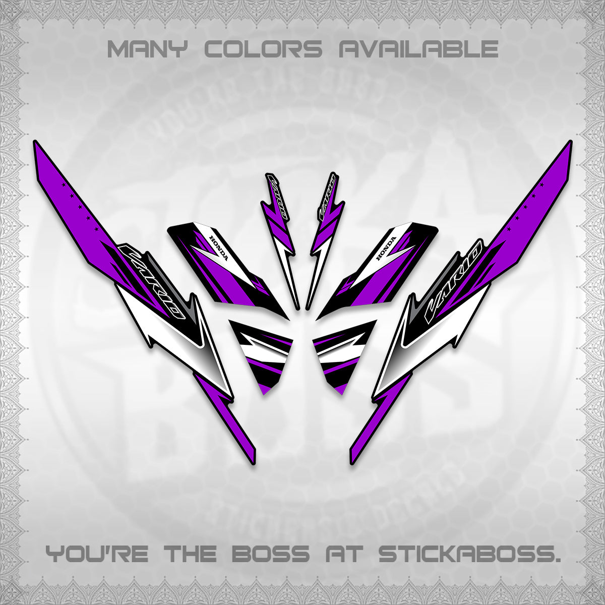 CLICK 125 V3 VARIO DECALS (2023 CUSTOM STYLE 01) STICKER KITS By STICKABOSS