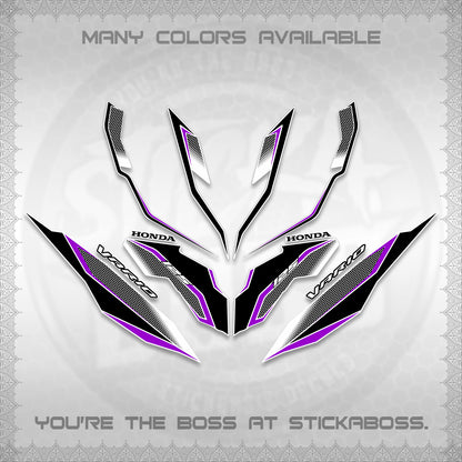 CLICK 125 V3 VARIO DECALS (2026 INDO HONEYCOMB DESIGN) STICKER DECALS By STICKABOSS (Copy)
