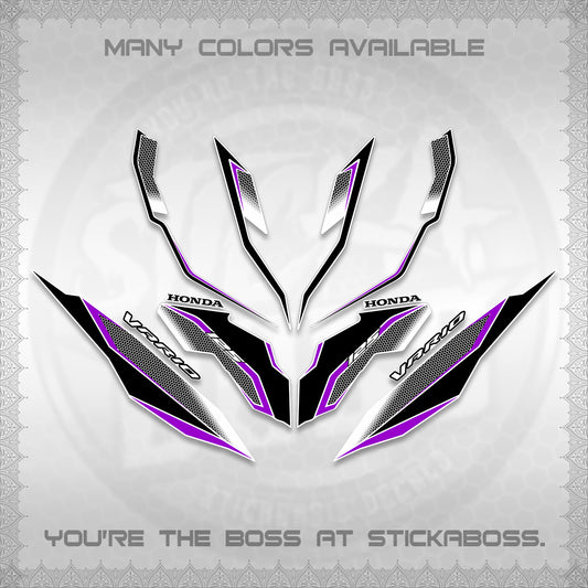 CLICK 125 V3 VARIO DECALS (2026 INDO HONEYCOMB DESIGN) STICKER DECALS By STICKABOSS